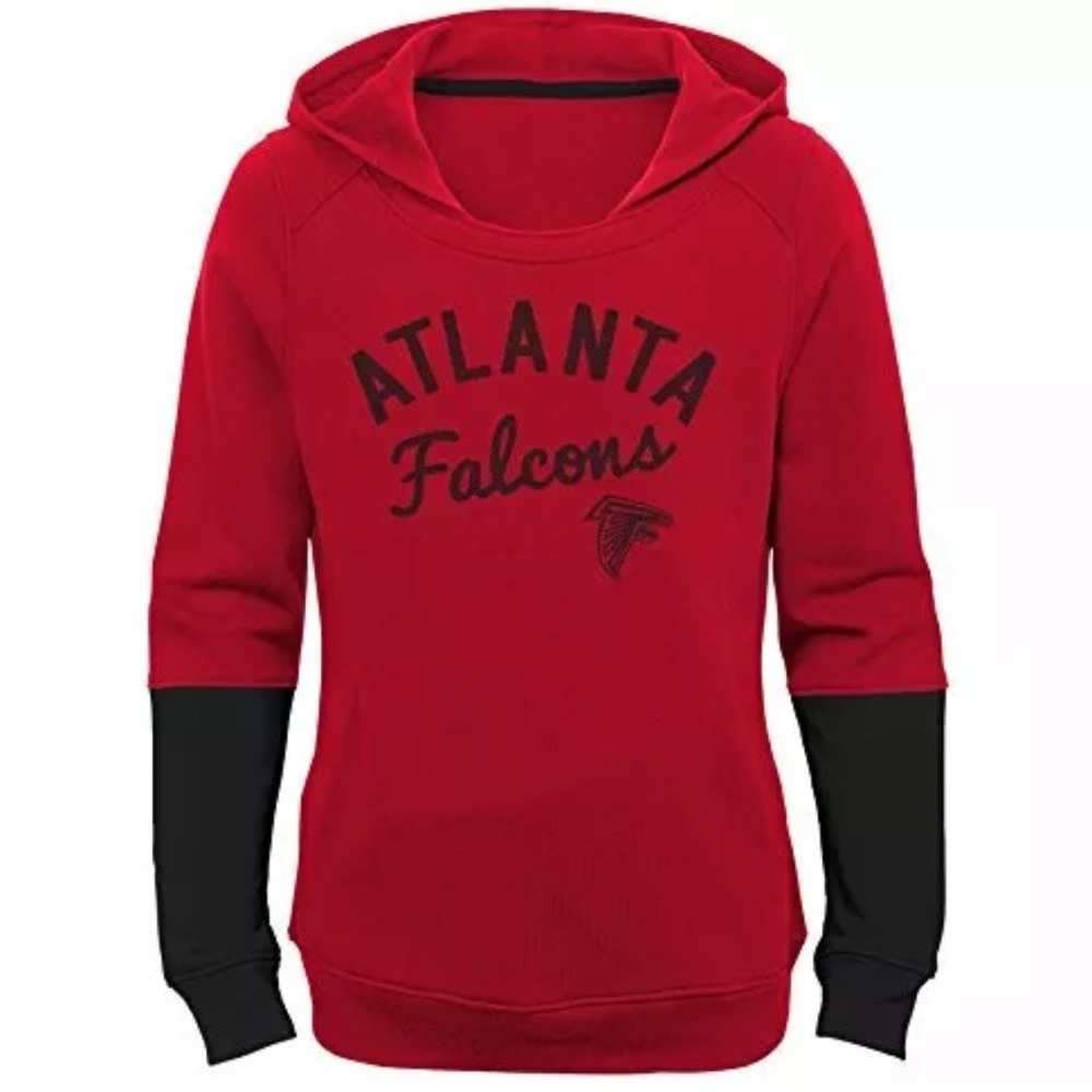NWT [NFL] Atlanta Falcons Outerstuff Pullover Game Day Hoodie Youth Sz S (7-8) - Picture 2 of 8